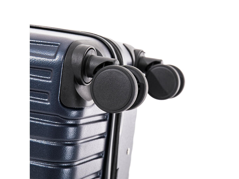 InUSA Drip 20" Hardside Carry-On Suitcase, 4-Wheeled Spinner, TSA Checkpoint Friendly, Blue (IUDRI00S-BLU)