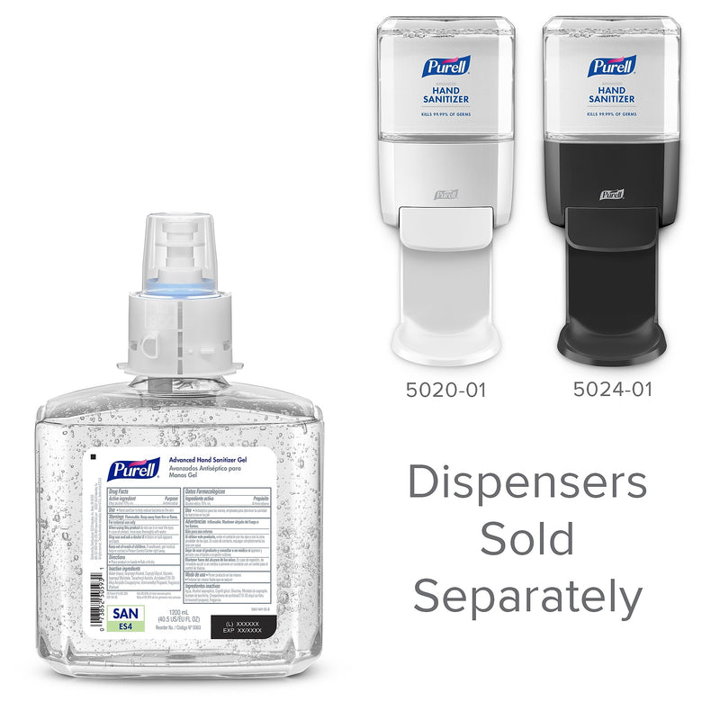 PURELL Advanced 70% Alcohol Gel Hand Sanitizer Refill for ES4 Dispenser, Citrus Scent, 1200 mL, 2/Carton (5063-02)