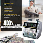 Kolibri KBR-1500 V2 Bill Counter, Gray