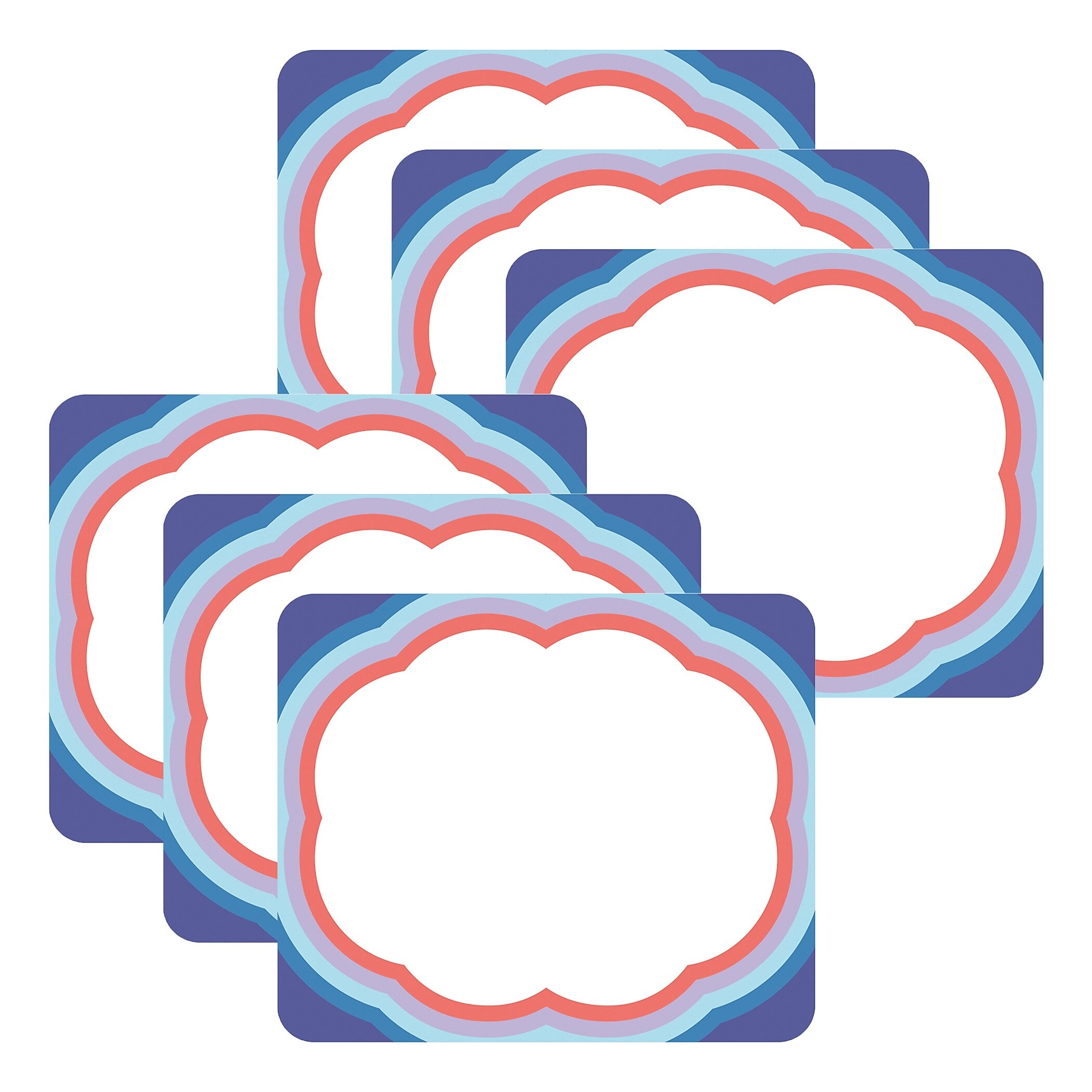 Carson Dellosa Education We Stick Together School Name Tags, 3" x 2-1/2", 40/Pack, 6 Packs/Bundle (CD-150091-6)