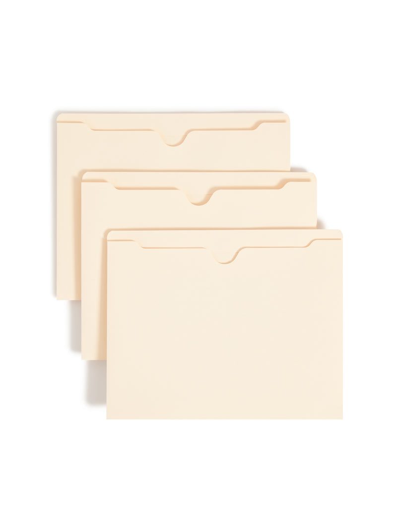 Smead Recycled Reinforced File Jacket, 2" Expansion, Letter Size, Manila, 50/Box (75560)