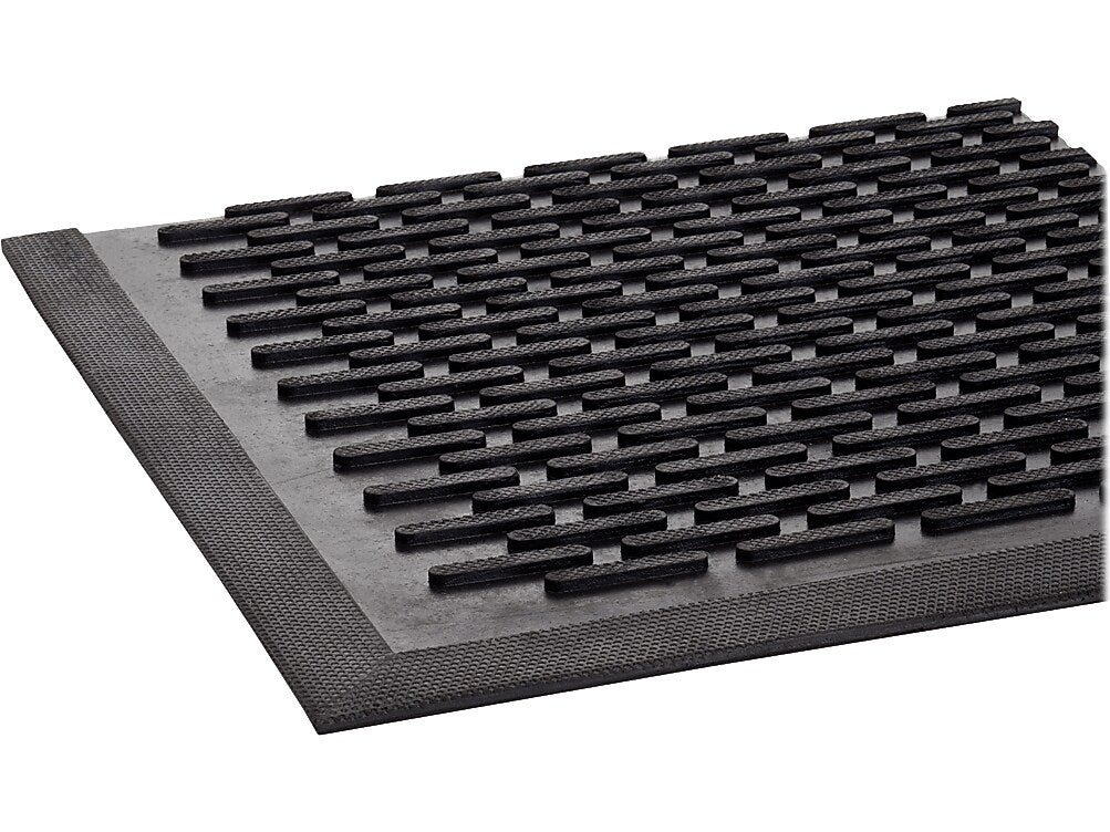 Crown Mats Crown-Tred Commercial Scraper Entrance Floor Mat, 4' x 6', Black (TD 0046BK)