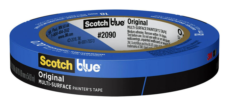 Scotch Blue ORIGINAL Painter's Tape, 0.70" x 60 yds. (2090-18E-G)