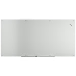 TRU RED™ Magnetic Tempered Glass Dry Erase Board, White, 8' x 4' (TR61198)