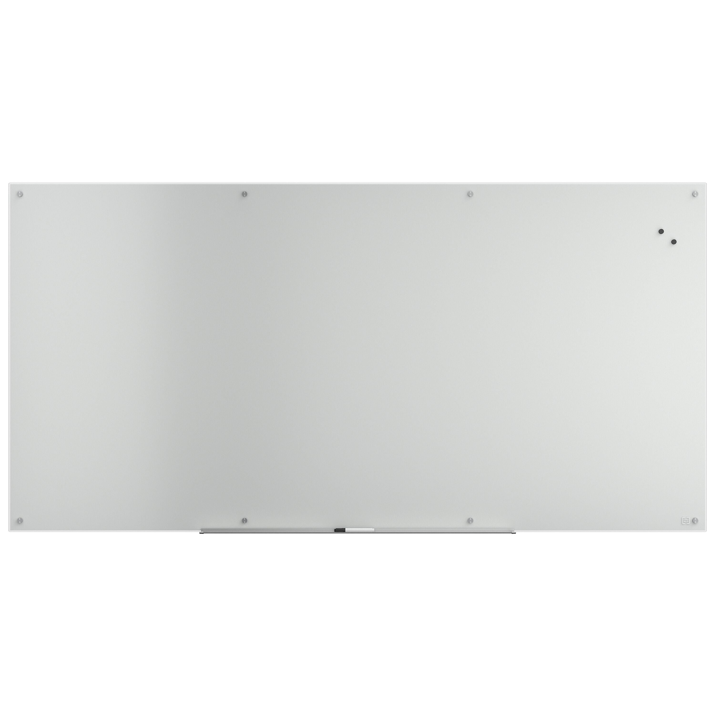 TRU RED™ Magnetic Tempered Glass Dry Erase Board, White, 8' x 4' (TR61198)