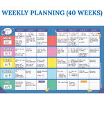 Carson Dellosa Education We Stick Together Teacher Planner, 128 pages, 116 stickers (CDP105050)