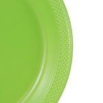 JAM PAPER 9" Plastic Plates, Lime Green, 60 Plates/Pack (9255320685g)
