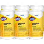 Clorox CloroxPro™ Disinfecting Wipes, Lemon Fresh, 75 Wipes/Container, 6/Carton (CLO15948)