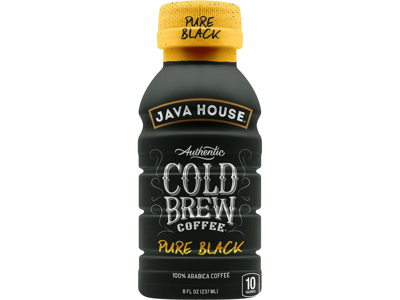 Java House Pure Black Cold Brew Coffee, 8 fl. oz., 24/Carton (FC109080)