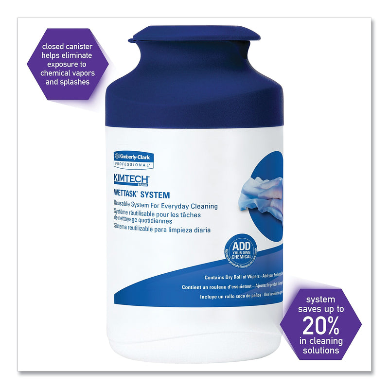 Kimtech WetTask System Prep Wipers Refill with Canister, 55/Rl,12 Rl/Ct (KCC7732005)
