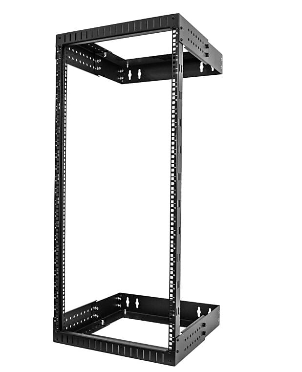 StarTech Heavy-Duty 24U 2 Post Open Frame Wall Mount (RACK-24U-20-WALL-OA)