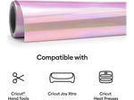 Cricut Joy Xtra Smart Iron-On Holographic Die Cutting Heat-Transfer Vinyl, Assorted Colors, 3/Pack (2010397)