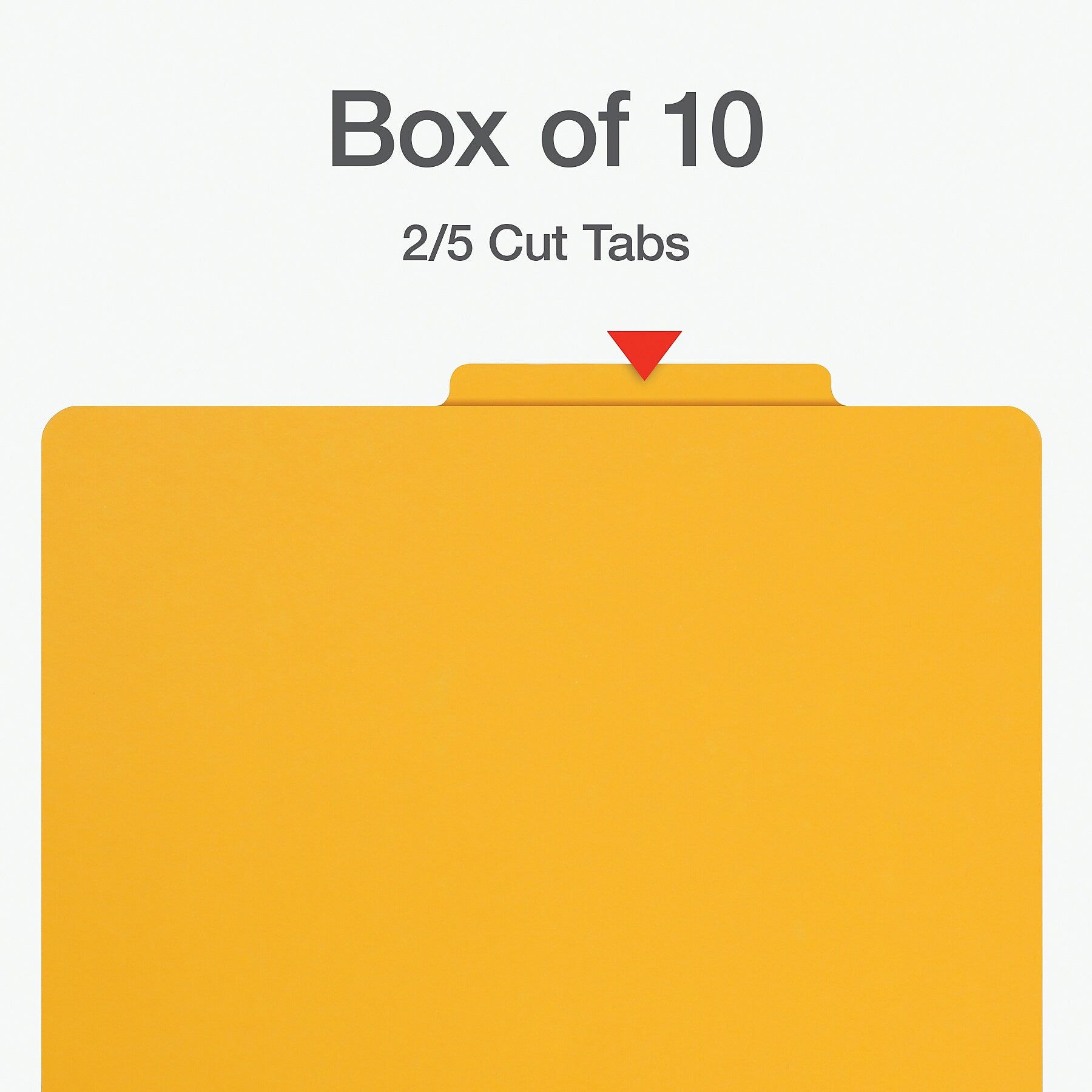 Pendaflex Heavy Duty Classification Folder, 2-Dividers, 2" Expansion, Letter Size, Yellow, 10/Box (1006942)