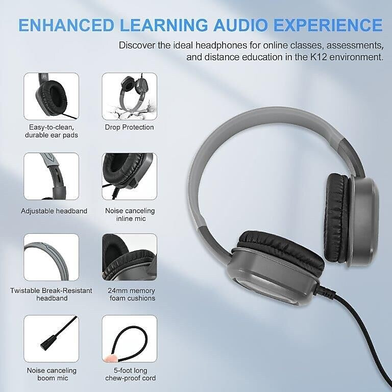 TechProtectus USB Noise Cancelling Stereo Phone & Computer Headset (TP-H16-USBBV)