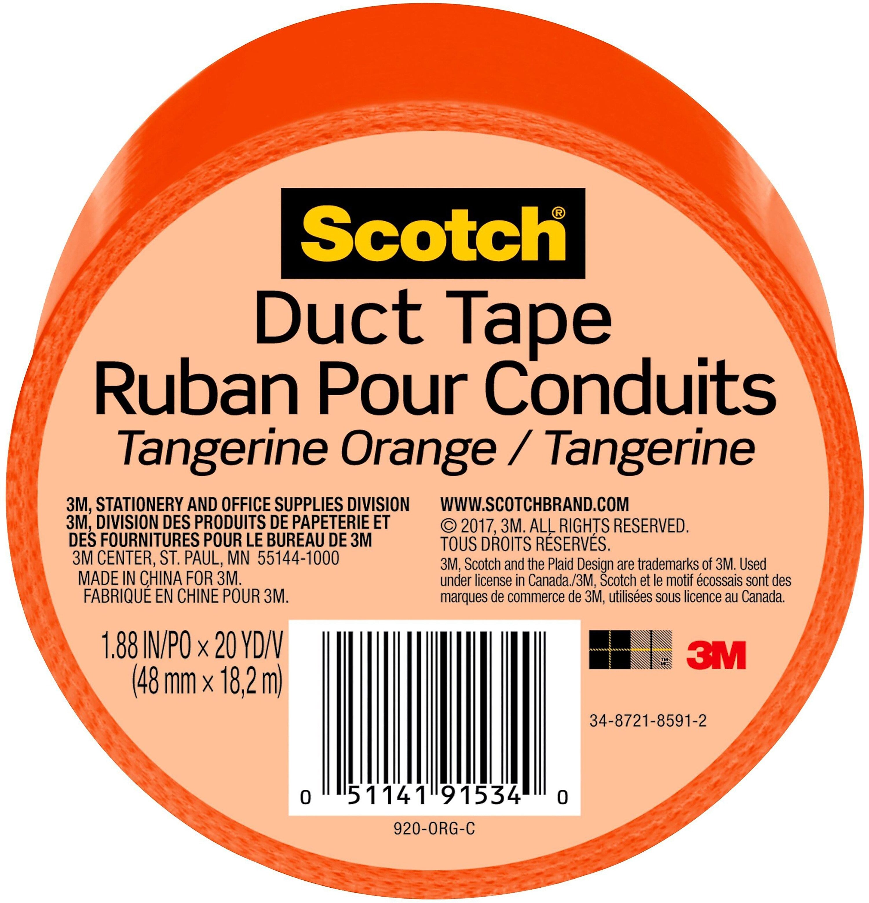 Scotch Duct Tape, 1.88" x 20 yds., Orange (920-ORG-C)