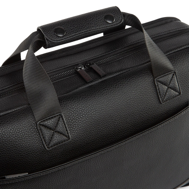 Bugatti Central Briefcase, Laptop Compatible, Black (EXB2436BU-BLK)