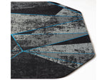 Anji Mountain Rug'd Cracked Ice Carpet & Hard Floor Gaming Chair Mat, 36" x 48", Gray/Blue (AMB9100)
