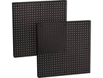 Azar 24" x 24" Pegboard Wall Panel, Black, 2/Pack (772424-BLK-2PK)