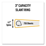 Avery UltraDuty Safety Data Sheet Binder Bundle, 3 Rings, 3" Capacity, 11 x 8.5, Yellow/Red