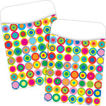 Barker Creek Disco Dots Library Pockets, 5.125" x 3.5", 60/Set (BC3829)