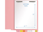 Medical Arts Press Heavy Duty End Tab File Folder, Straight-Cut, Letter Size, Pink, 40/Box (S-09461-PNK)