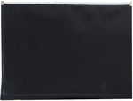 JAM Paper Premium Plastic Document File, 1 Pocket, Letter, Black, 3/Pack (218Z1blx3)