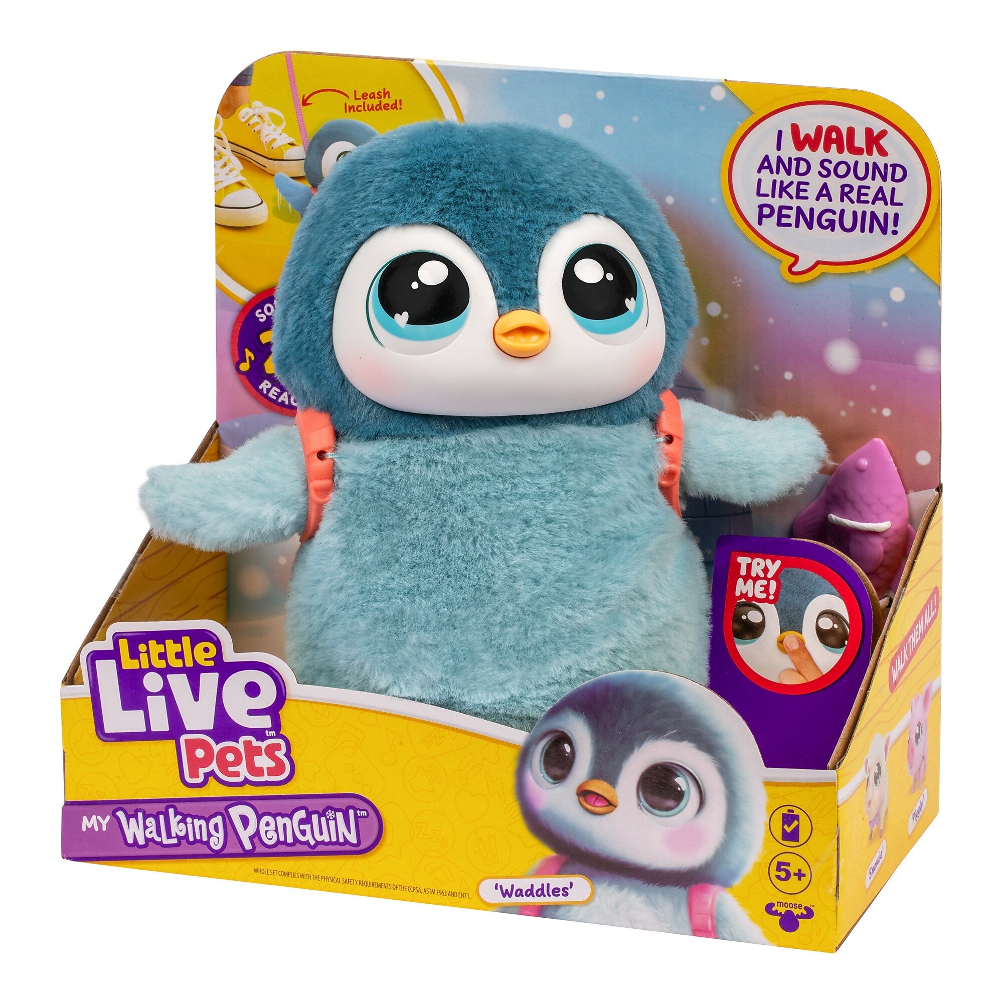 Little Live Pets My Walking Penguin Waddles Interactive Toy (26535-4)