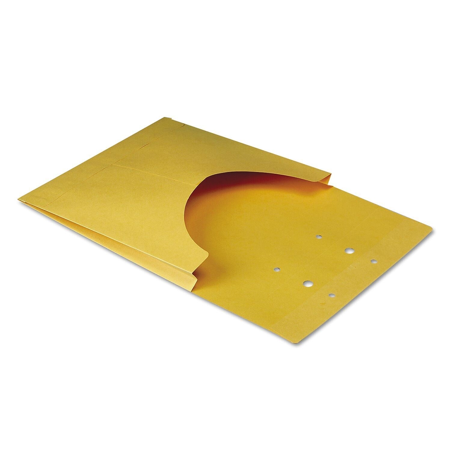 Quality Park File Pockets, 1" Expansion, Letter-Size, Kraft, 100/Box (E9400)
