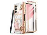 i-Blason Cosmo Pro Marble Pink Snap Case for Samsung Galaxy Z Fold4 (Galaxy2022-ZFold4-5G-Cosmo-Pen-SP-Marble)