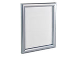 Azar Poster Holder, 8.5" x 11", Wall Mounted, Silver, Plastic, 4/Pack (300336-SLV-4PK)