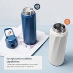 WaterH BOOST Stainless Steel Triple Wall Insulated Smart Water Bottle, 32 oz., White (B003WT)