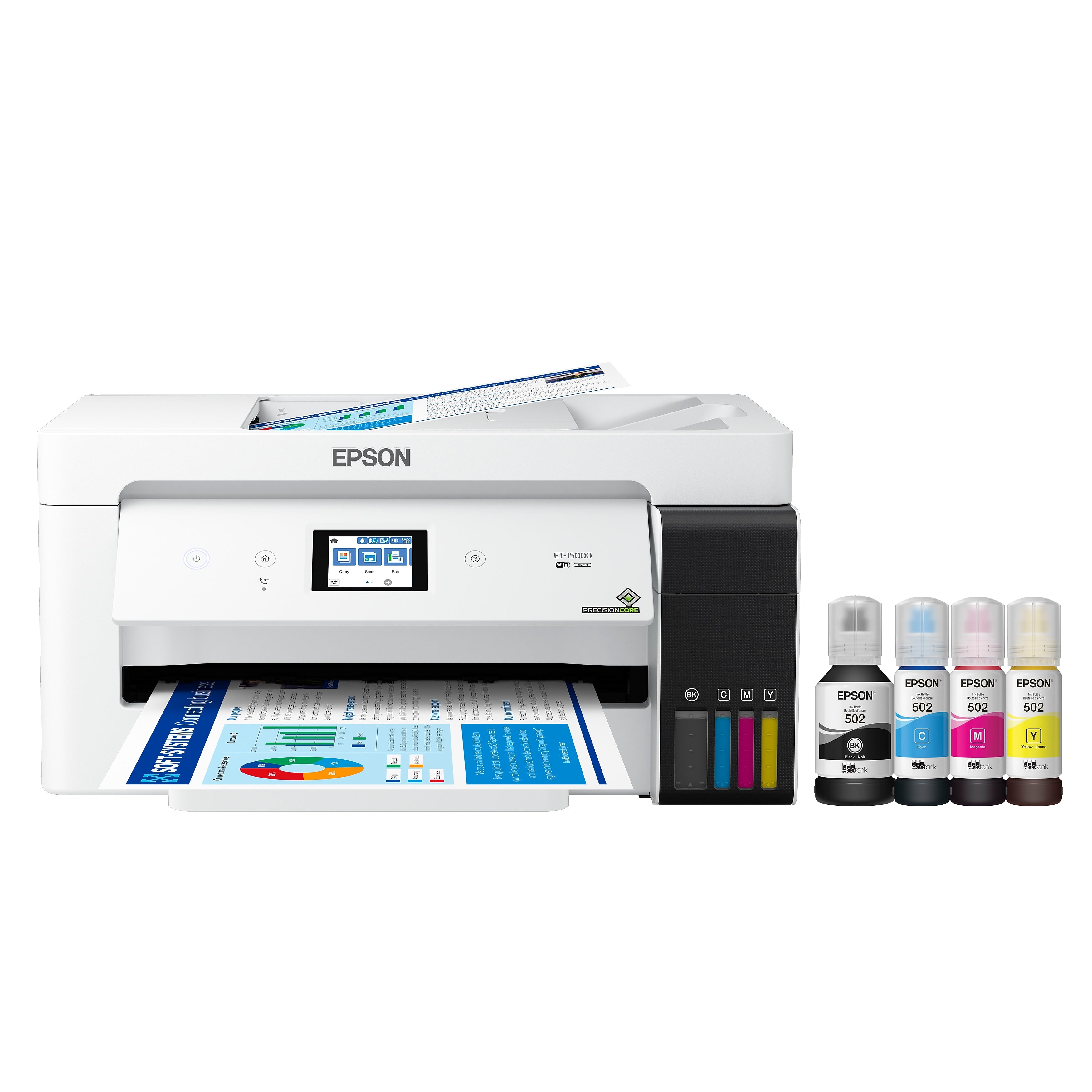 Epson EcoTank ET-15000 Wireless Color Wide Format All-In-One Supertank Inkjet Printer, Best for Home Office (9472514)