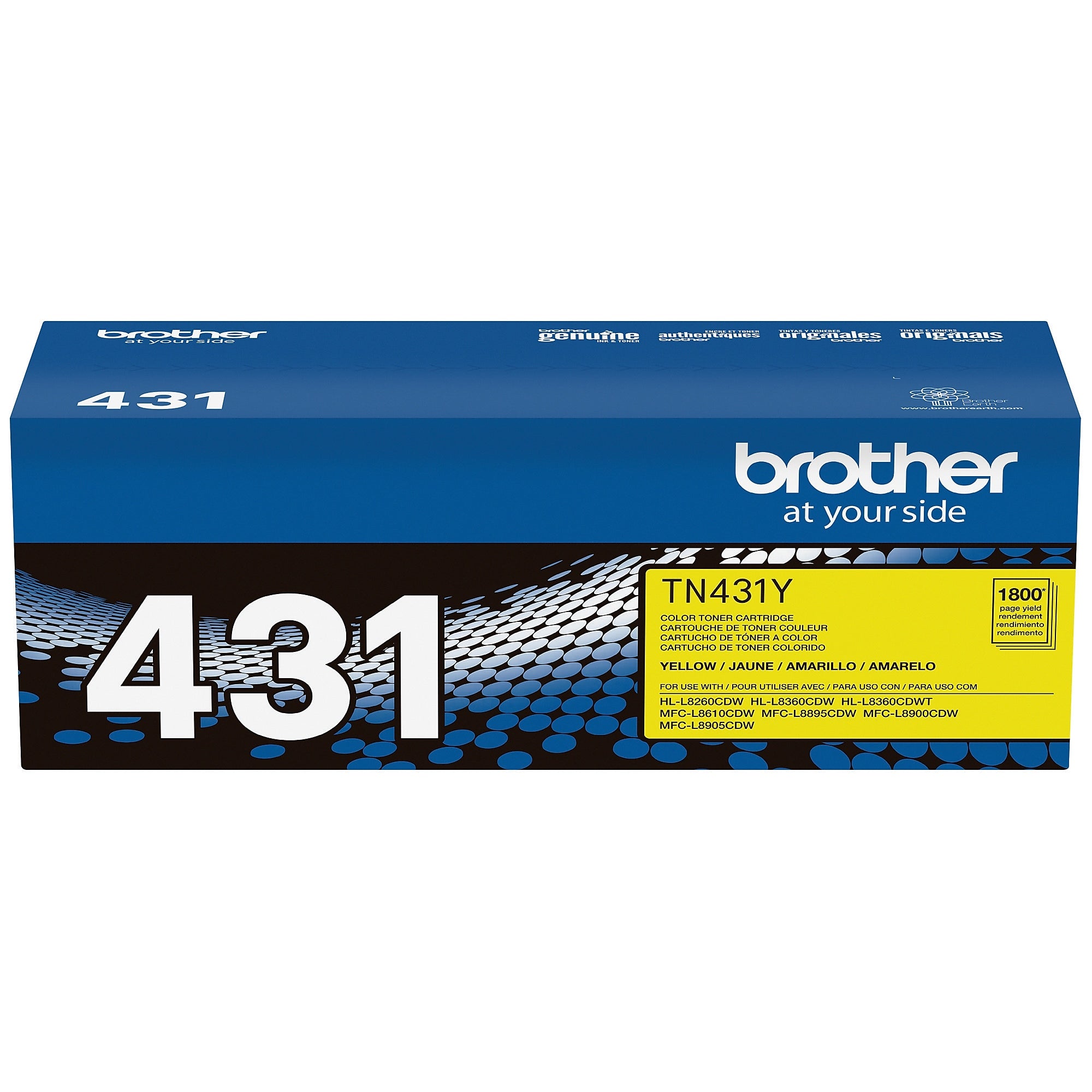 Brother TN-431 Yellow Standard Yield Toner Cartridge   (TN431Y)