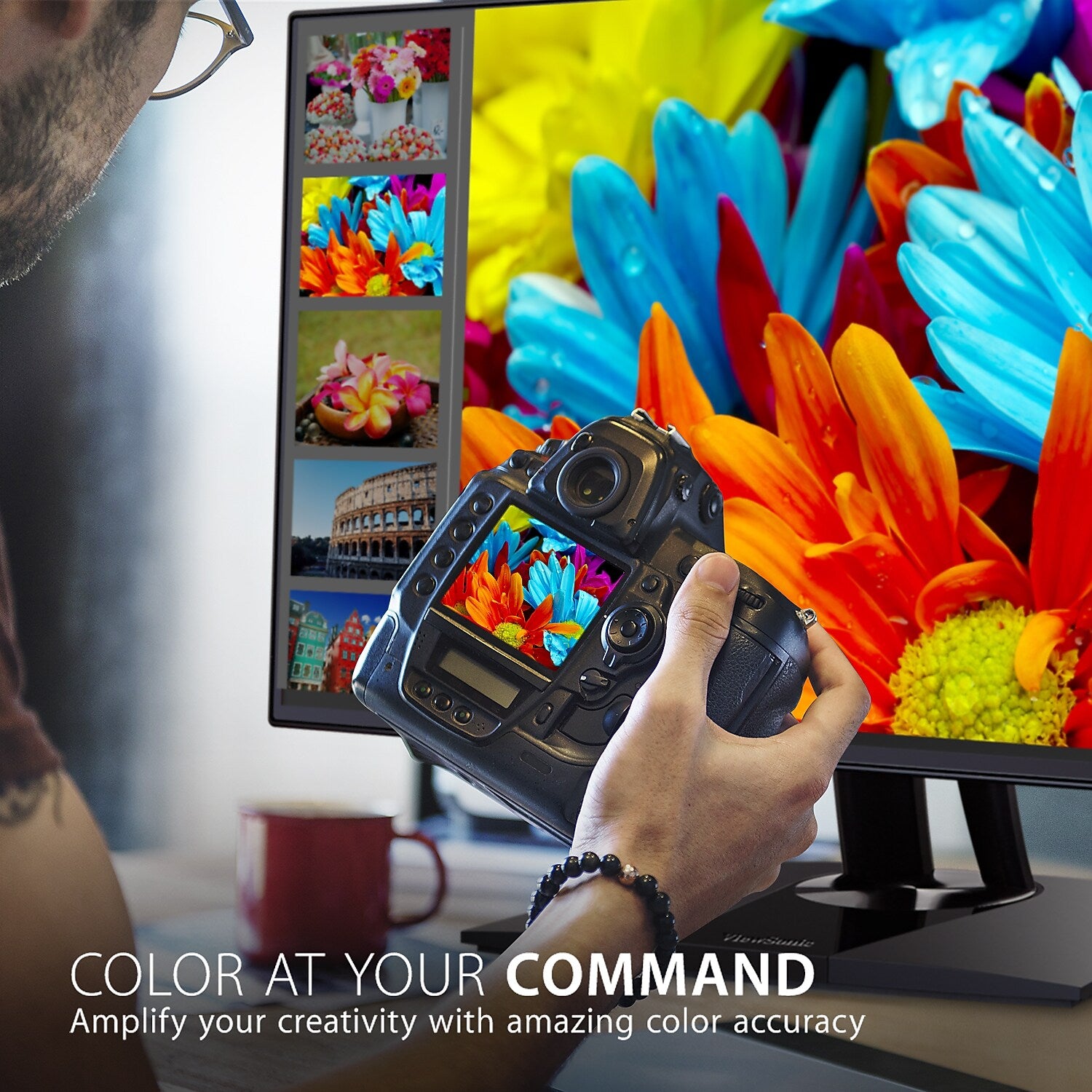 ViewSonic ColorPro 32" 4K Ultra HD 60 Hz LED Monitor, Black (VP3256-4K)