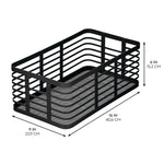 mDesign Steel Organizer, Matte Black (25938)