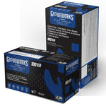 Gloveworks Powder Free Nitrile Industrial Gloves, Medium, Royal Blue, 100 Gloves/Box, 10 Boxes/Carton (AXCGWRBN44100)