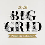 2026 TF Publishing Big Grid 12" x 12" Monthly Wall Calendar (26-1103)