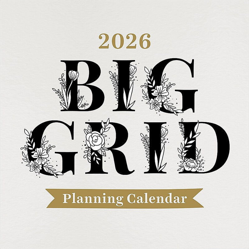 2026 TF Publishing Big Grid 12" x 12" Monthly Wall Calendar (26-1103)