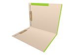 Medical Arts Press Standard Reinforced File Folder, Straight Cut, Letter Size, Manila/Light Green, 50/Box (50693LG)