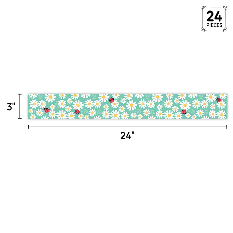 Creative Teaching Press Core Decor EZ Border, 3" x 2', Daisy Bug, 24/Pack, 3 Packs/Bundle (CTP11047-3)