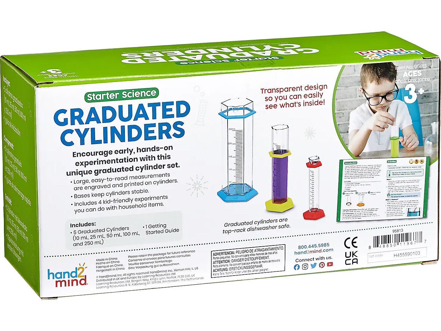 hand2mind Starter Science Graduated Cylinders Set (IN95813)