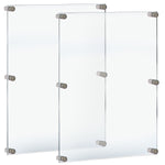 Azar Poster Holder, 28" x 40", Wall Mounted, Silver, Acrylic, 2/Pack (105536-GS-2PK)