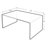 Azar Displays 6"H x 12"W x 7.75"D Plastic Riser Display, 4/Pack