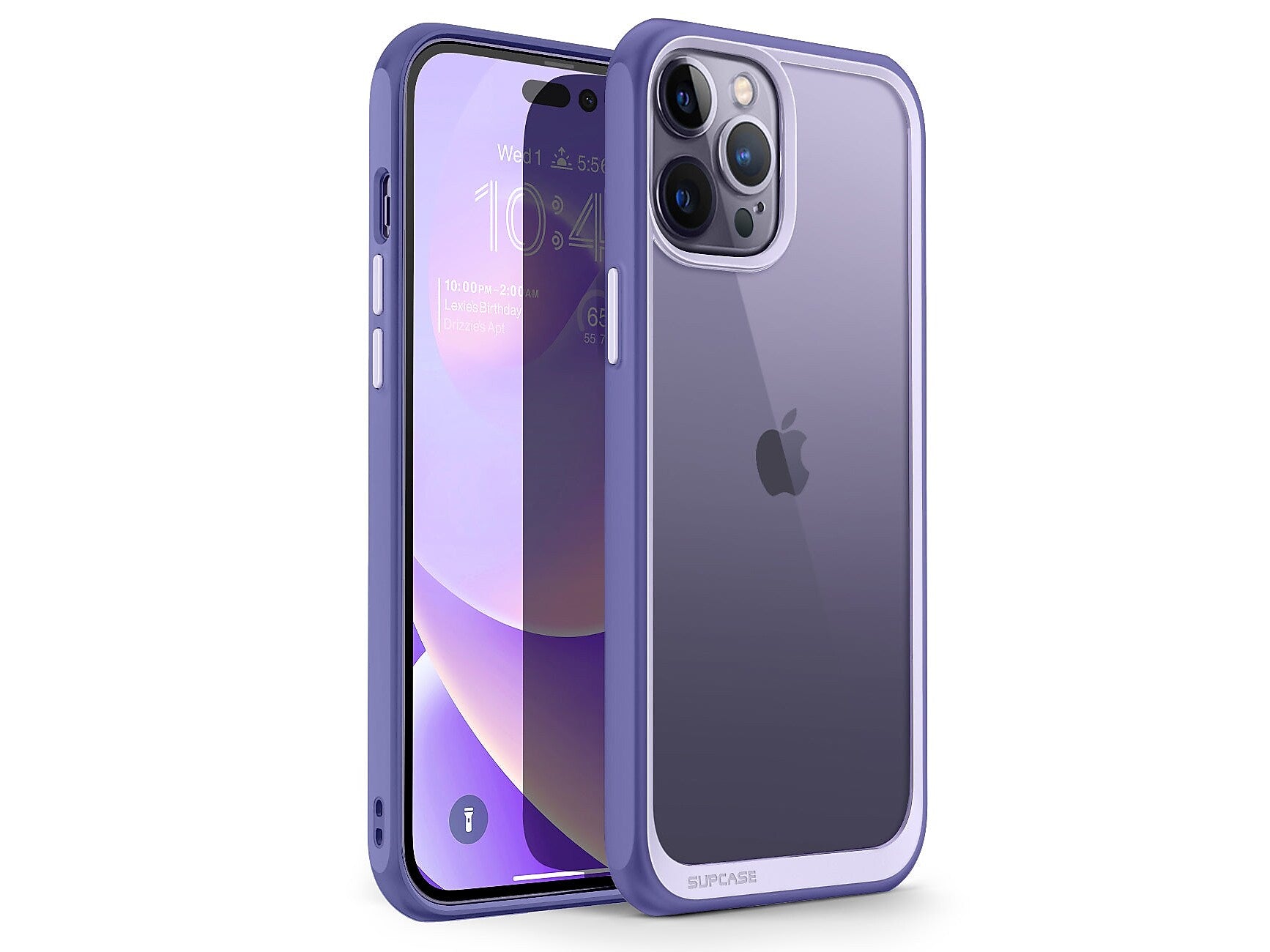 SupCase Unicorn Beetle Deep Purple Slim Case for iPhone 14 Pro Max (SUP-iPhone2022Pro-6.7-UBStyle-Mauve)