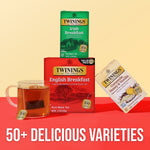 Twinings English Breakfast Black Tea Bags, 50/Box (F05331)
