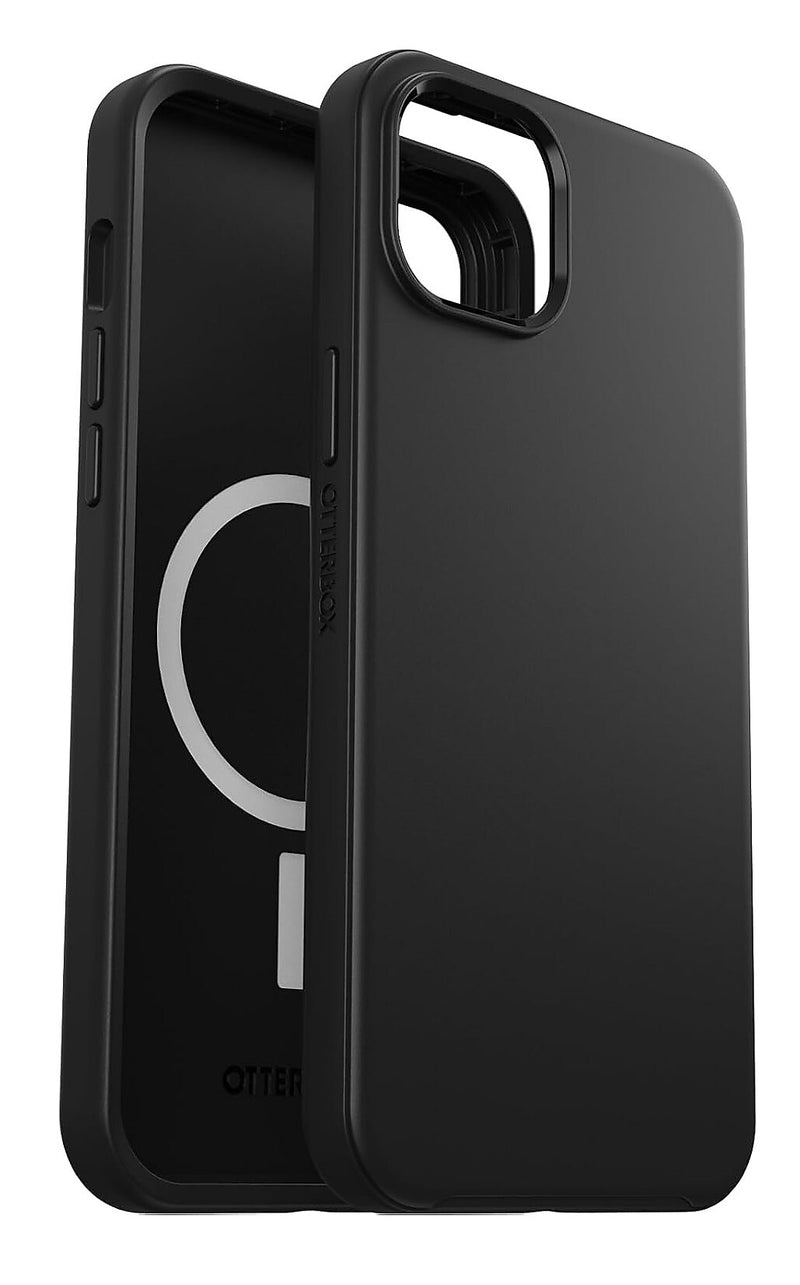 OtterBox Symmetry MagSafe Phone Case for iPhone 15 Plus and iPhone 14 Plus, Black (77-92863)