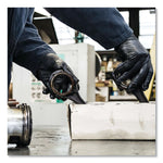 X3 by AMMEX Industrial Nitrile Gloves, Powder-Free, 3 mil, 2X-Large, Black, 100/Box, 10 Boxes/Carton