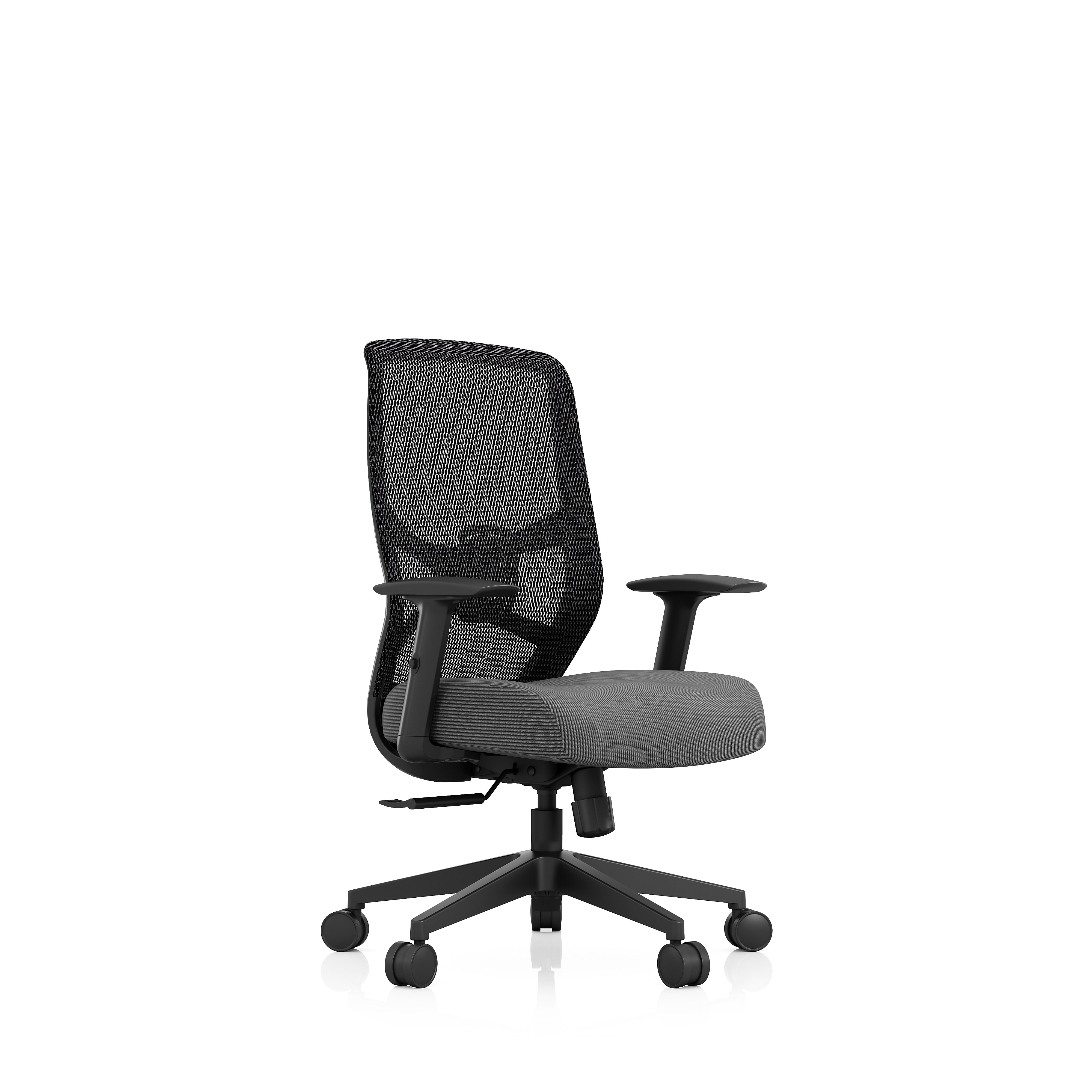 Tempur-Pedic ProTask Mesh/Fabric Swivel Executive Task Chair, Grey (TP-PROTASK-GRY)