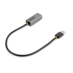 StarTech USB to Ethernet Adptr, USB 3.0 to 10/100/1000 Gigabit Ethernet LAN Adapter, 1ft/30cm Attached Cable, USB to RJ45 Adptr