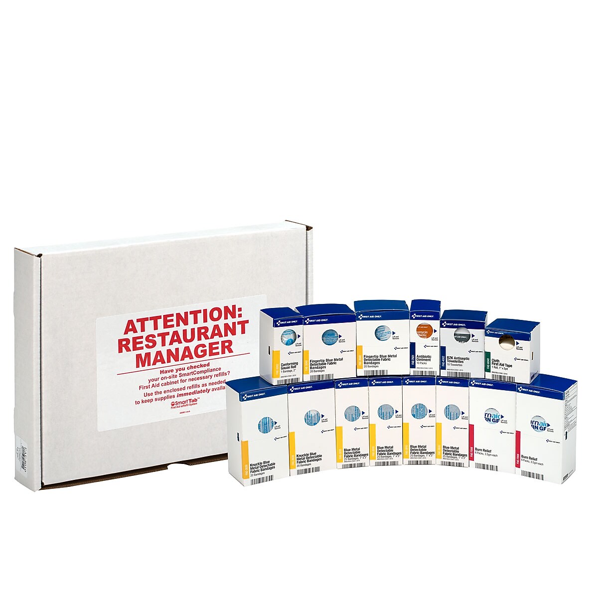SmartCompliance First Aid Cabinet Refill, (FAE-8010)